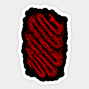 Fire snake Sticker